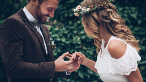 Boho-Hochzeit Paar Ringe, Hochzeit im Boho-Stil