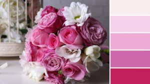 Farbkonzept Hochzeit Farbpalette Rose