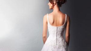 Drop Waist Kleid Rückenansicht