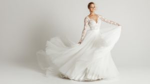 Brautkleid Spitzenärmel